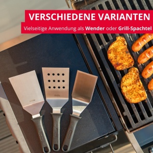 Westmark Professional Turner/Grill Spatula, Unghiulara, Rigida, Inchisa, Dimensiunea lamei: 9 x 11,5 cm, Lungime: 29 cm, Otel inoxidabil/Plastic, Master Line, Negru/Argintiu, 13442270 - Img 7