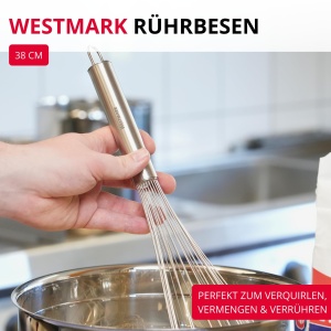 Westmark Ruhrbesen Pro Schneebesen 38 cm Otel inoxidabil Ergonomic Argintiu - Img 2