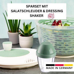 Westmark Set Salatschleuder Spinderella 44L si Mix-Ei 025L Mint Verde BPA-Free - Img 2