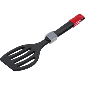 Westmark Spatule duble/clesti de servire, foarte rezistente la caldura pana la 270degC, Lungime: 28,9 cm, Plastic, Duetto Flonal Plus, Negru, 21002275 - Img 4