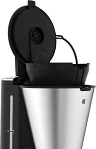 WMF Kuchenminis Aparat de cafea cu filtru Aroma mic cu balon termos, 870 wati, cana termica la pachet, aparat de cafea mic cu temporizator, cromargan mat - Img 4