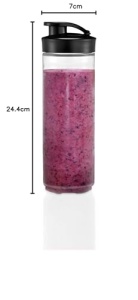 WMF Kult X Mix & Go/Kuchenminis sticla de baut 600 ml, sticla de smoothie, vas blender, pahar de smoothie din plastic Tritan, rezistent la spargere - Img 7