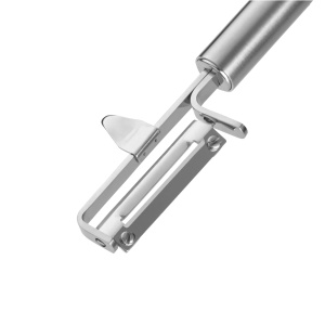 WMF Profi Plus Decojitor de cartofi Lama pendulara 19 cm, Decojitor pendul cu un singur tais, decojitor, decojitor de legume, otel inoxidabil Cromargan partial mat, poate fi spalat in masina de spalat vase - Img 5