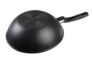 Wok antiaderent Ballarini Vipiteno, 28 cm, aluminiu, inductie, gri - Img 2