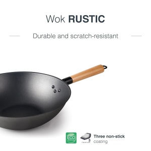 Wok LACOR 66128, 28 cm, cu antiaderenta, PFOA-free, ergonomic - Img 4