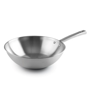Wok Lacor Foodie O28 cm Inox 1810 Maner Ergonomic Inductie