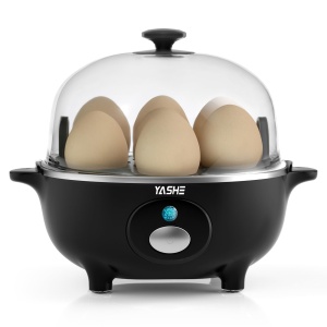 YASHE Eierkocher 360W Aparat compact pentru gatit oua cu functie automata si BPA-free