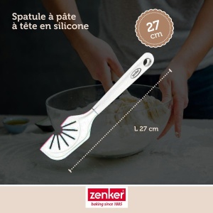 Zenker 44916 Spatula 2-in-1 Roz 27 cm Silicon Nylon Curatare Schneebesen - Img 3