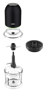 Zerkleinerer Braun MultiPractic 3 CH3011BK, 500W, 4 cutite inox, negru - Img 7