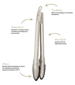 Zgura de Bucatarie Rosle Gourmetzange, 32.5 cm, Inox 1810, Silikon - Img 7