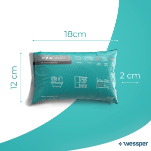 Absorbant de umiditate reutilizabil Wessper AquaDryer, 300g, turcoaz, set 3 bucati - Img 5