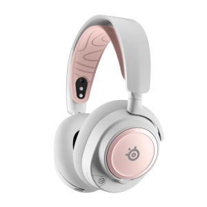 Accesorii casti gaming SteelSeries Arctis Nova Booster Pack, Rose Quartz, banda nylon si placute metalice - Img 2
