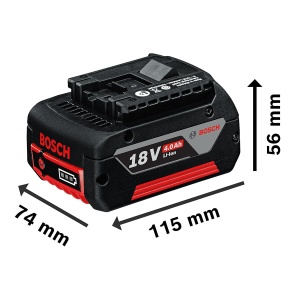 Acumulator Bosch GBA 18V 4.0Ah pentru unelte electrice, putere mare, durata lunga - Img 6