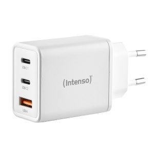 Adaptor de alimentare Intenso W65ACC, 65W, 3 porturi USB-C si USB-A, tehnologie GaN