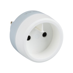 Adaptor de calatorie Legrand 050386E, Europeana la americana, culoare alba