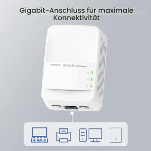 Adaptor Powerline Tenda PH10 AV1000, 1000 Mbits LAN, 750 Mbits WiFi, Plug Play - Img 5