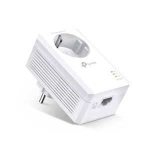 Adaptor Powerline TP-Link TL-PA7017P AV1000 cu priza integrata, 1 port Gigabit