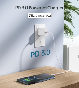 Adaptor USB-C Seadmit 20W, 2 Porturi, Compact, Rapid, Compatibil cu iPhone si Samsung - Img 4