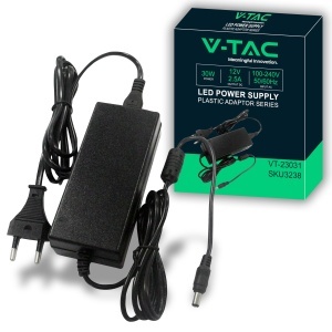Adaptor V-TAC 12V 30W 2,5A pentru camere, LED-uri si modemuri
