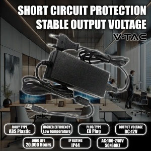 Adaptor V-TAC 12V 42W 3,5A pentru camere si LED-uri, Euro Stecker - Img 4