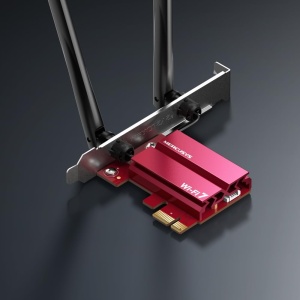 Adaptor Wi-Fi Mercusys MA37BE, Tri-Band, Bluetooth 5.4, WPA3, pentru Windows 11 - Img 2
