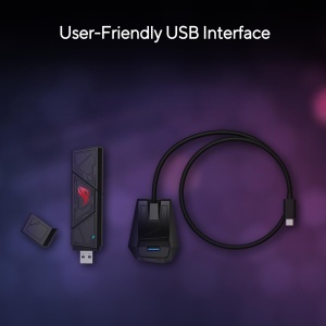 Adaptor WiFi ASUS ROG USB-BE92 BE6500 Tri-Band 6500Mbps USB Tip AC - Img 4