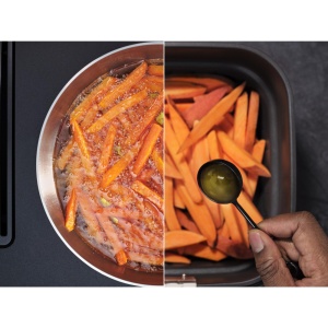 AEG AAF7B Air Fryer/IF Design Award 2024 / ulei putin sau deloc / 8 programe / programabil/functie de preincalzire / 6,8 l / poate fi spalat in masina de spalat vase / protectie termica / prompt de inversare / negru - Img 8