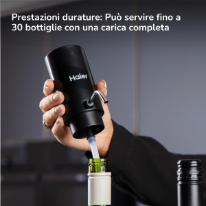 Aerator si dozator de vin electric Haier, 2 in 1, compatibil cu sticle standard - Img 6