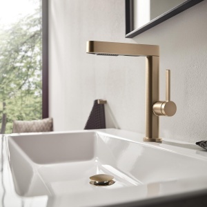Afluent cu presiune hansgrohe, Bronz periat, pentru chiuveta si bidet - Img 5
