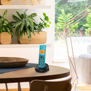 ALCATEL E260 - Telefon fix fara fir DECT - Design compact - Afisaj mare iluminat din spate - Sistem hands-free - Blocarea apelurilor nedorite - Albastru - Img 6