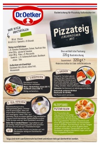 Amestec pentru aluat de pizza Dr. Oetker, 320g, simplu de preparat, fara timp de dospire - Img 9