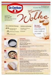 Amestec pentru prajituri Dr. Oetker Marmor-Wolke, 8 x 455 g, cu decor zahar - Img 5
