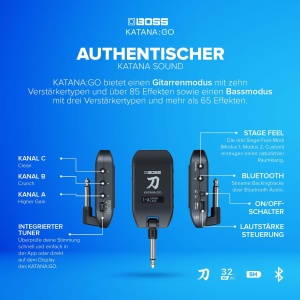 Amplificator personal pentru casti BOSS KatanaGO, compact, cu sunete autentice - Img 4