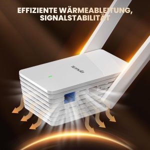 Amplificator WiFi Tenda A23 AX1500, Dual-Band, 300Mbps 2.4GHz, 1201Mbps 5GHz - Img 5