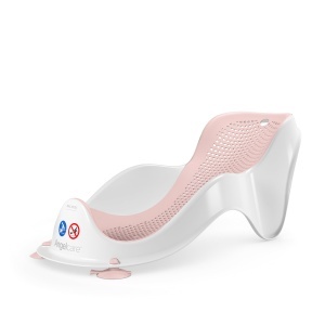 Angelcare Badesitz Light Pink Suport Ergonomic pentru Baie Bebe Material Soft-Touch