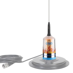 Antena CB PNI Trucker 9000, 140 cm, 1000 W, LED, inox - Img 2