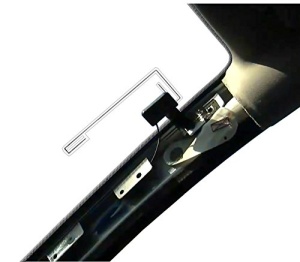 Antena Kenwood CX-DAB1 cu amplificator integrat autoadeziva compatibila DABDAB negru - Img 2