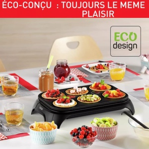 Aparat clatite Tefal Eco CrepParty PY55E810 1000W Negru - Img 5