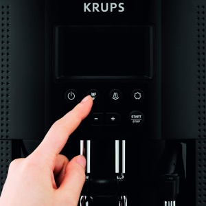 Aparat de cafea complet automat Krups Essential cu tub de lapte, functie de 2 cani, afisaj LCD, curatare usoara, aparat de cafea, sigiliu TUV, negru, EA816031 - Img 4
