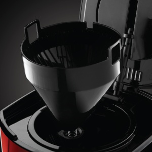 Aparat de cafea Russell Hobbs [cronometru digital, cap de dus pentru extractie si aroma optime] Rosu Luna (max 12 cani, ulcior de sticla de 1,5 l, placa de incalzire, 1000 W) Filtru de cafea 23240-56 - Img 4