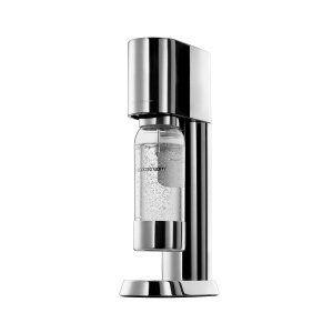 Aparat de carbonatare SodaStream Enso Premium Design din otel inoxidabil Culoare argintie Sistem simplu de schimb CO2