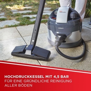 Aparat de curatare cu abur Polti Vaporetto Eco Pro 3.0, 2000W, rezervor 2L, 9 accesorii, gri - Img 2