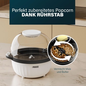 Aparat de facut popcorn Princess 292980, 4.5L, 450W, cu functii de top - Img 4