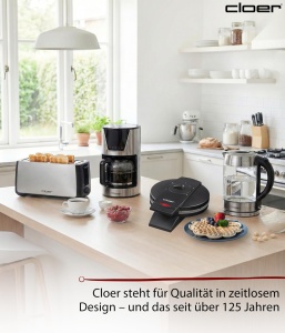 Aparat de facut waffles Cloer 1620, 930 W, 15,5 cm, negru - Img 7