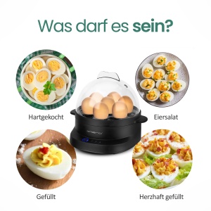 Aparat de fiert oua EMERIO, 7 oua, 8 limbi, BPA free - Img 6