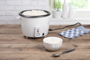 Aparat de gatit orez Alpina BSJ18-ZPDA 18L 700W cu functie de pastrare la cald si cos pentru aburi - Img 5