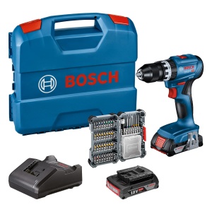 Aparat de gaurit cu percutie Bosch Professional GSB 18V-45, 18V, 45 Nm, 2x 2.0Ah
