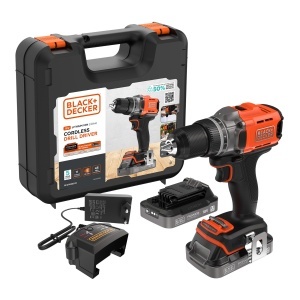 Aparat de gaurit si insurubat BLACKDECKER BCD382D2XK, 18V, 2 acumulatori 2.0Ah - Img 4