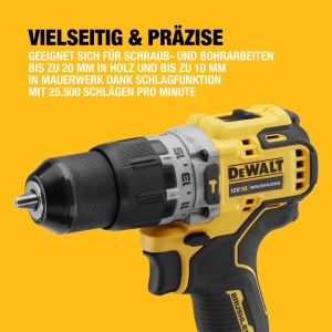 Aparat de gaurit si insurubat DEWALT DCD706D2, 12V, 2.0Ah, motor burstenlos - Img 8