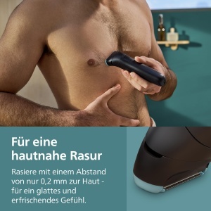 Aparat de ras electric Philips Bodygroom 5000 BG548015, 100 duscfest, 100 min autonomie - Img 6